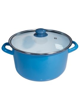 Emajlirana šerpa sa poklopcem 5,6 L, 24x14 cm TEXELL - TSE-269