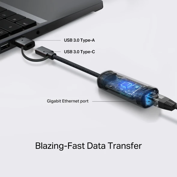 Adapter TP-LINK UE310C USB-C /USB-A - RJ 45 Gigabit Ethernet