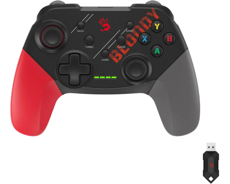 GPW50 Bloody RGB Dual-mode 2.4G Wireless & Wired gamepad USB Sports RED