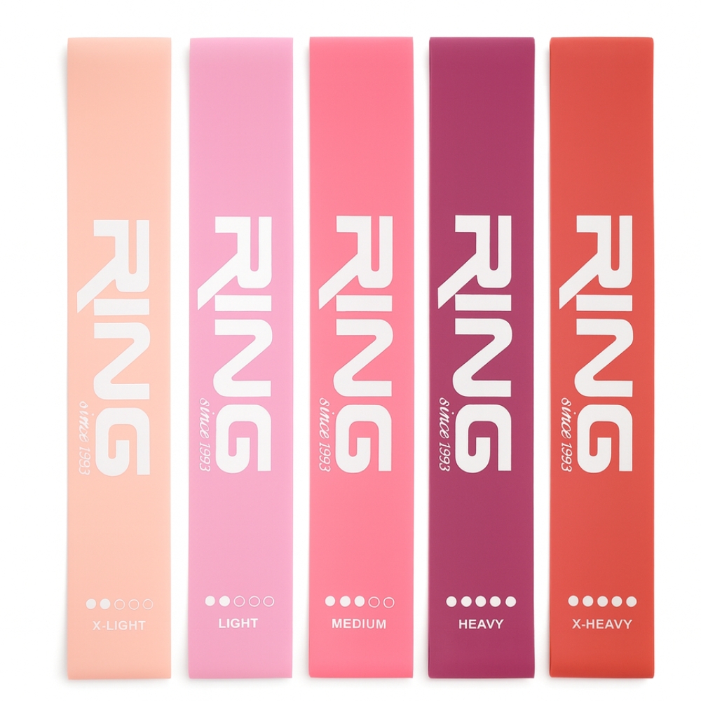 RING mini band set 5 pink (MINI BAND-SET 5 PINK XL L M H XH)-RX MINI BAND SET 5 PINK