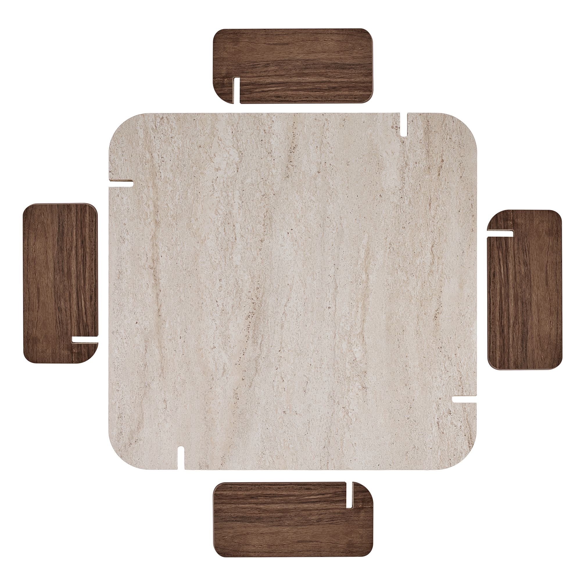 Marais - Travertine, Venezia Walnut Travertine Walnut