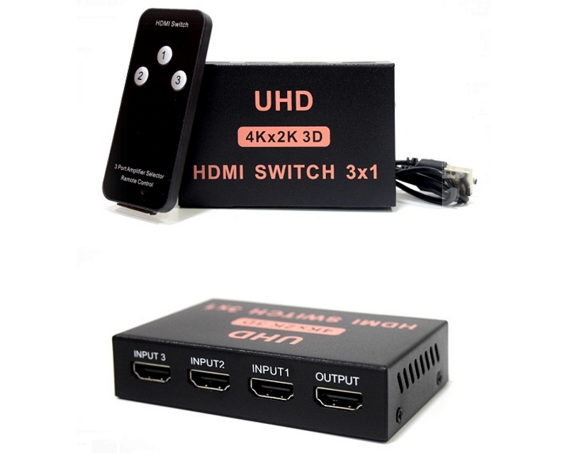 HDMI Switch 3x1 4Kx2K 3D