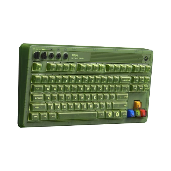 Bežična tastatura 8BitDo Retro 87/mehanička/RGB/XBOX Green + Dual Super Buttons