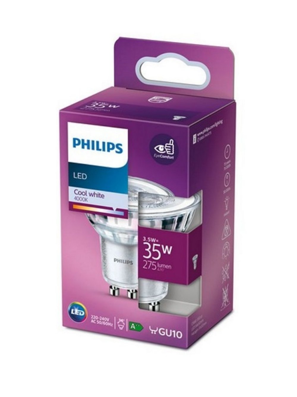 PS769 LED SIJALICA LEDClassic 3.5W (35W) GU10 CW 4000K 36D RF ND SRT4