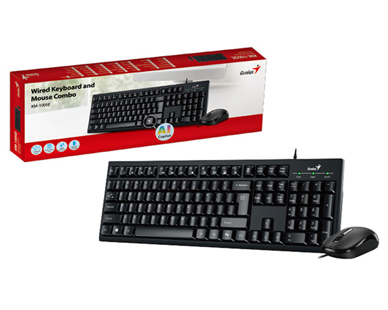 KM-100SE USB YU crna tastatura+ USB crni miš