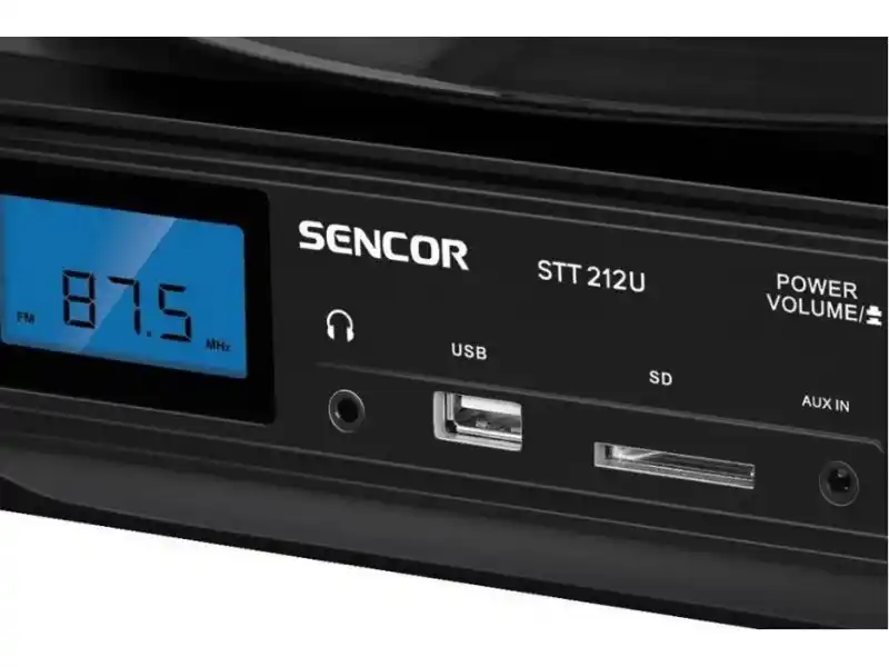 Gramofon SENCOR STT 212U USB/SD/FM/BT crna