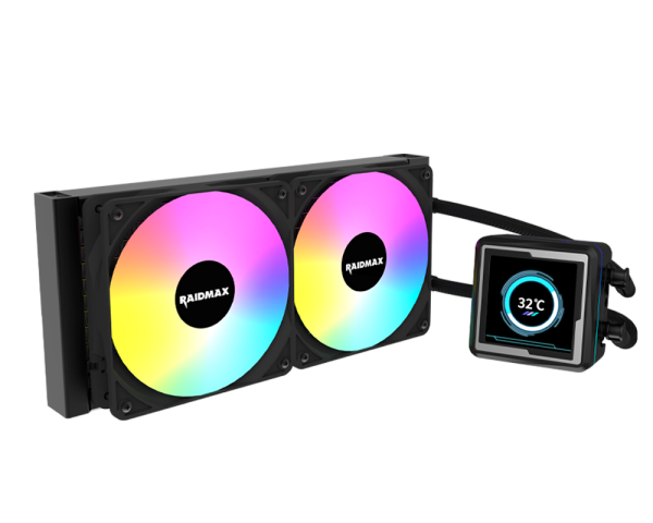 CPU hladnjak Raidmax INFINITAS LM240 ARGB LCD 2.73" Black, LM240BK