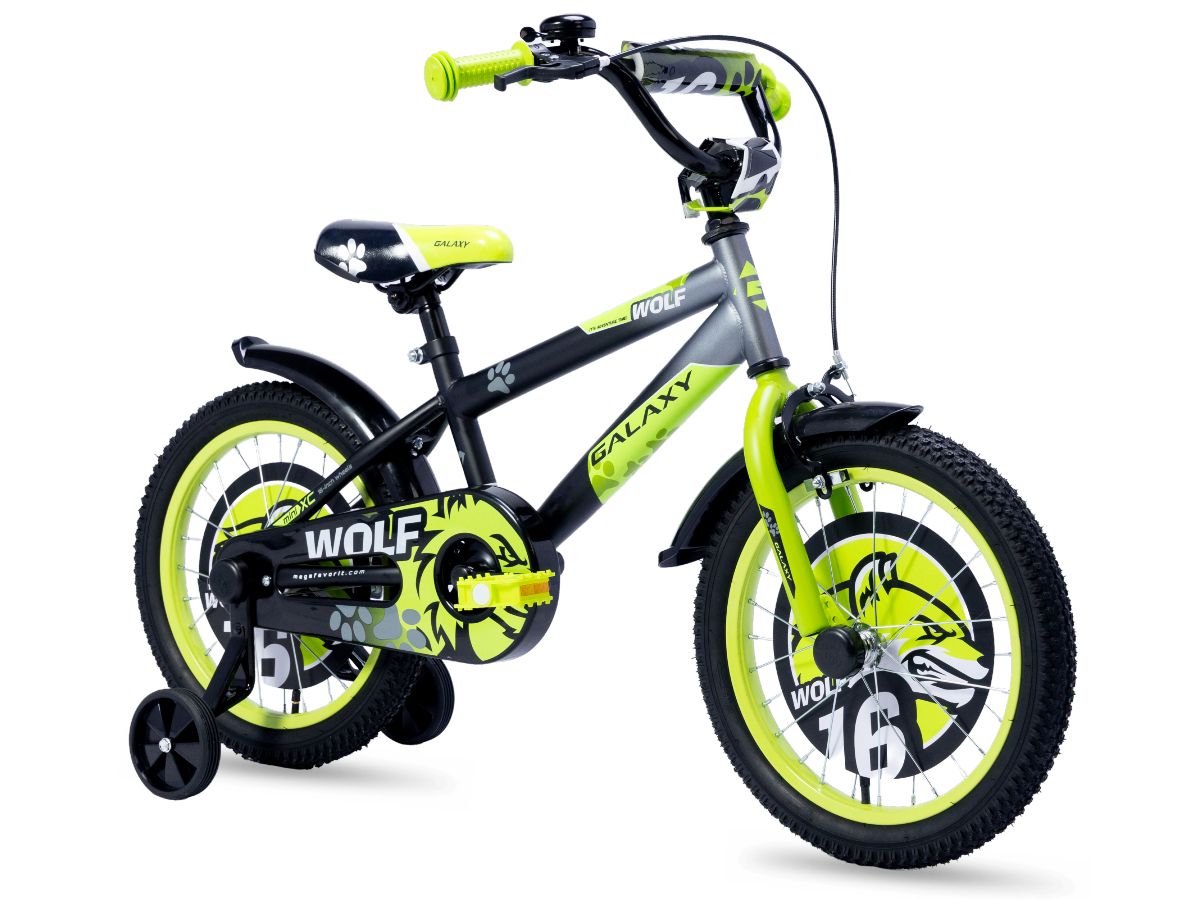 Bicikl dečiji GALAXY WOLF 16" crna/siva/