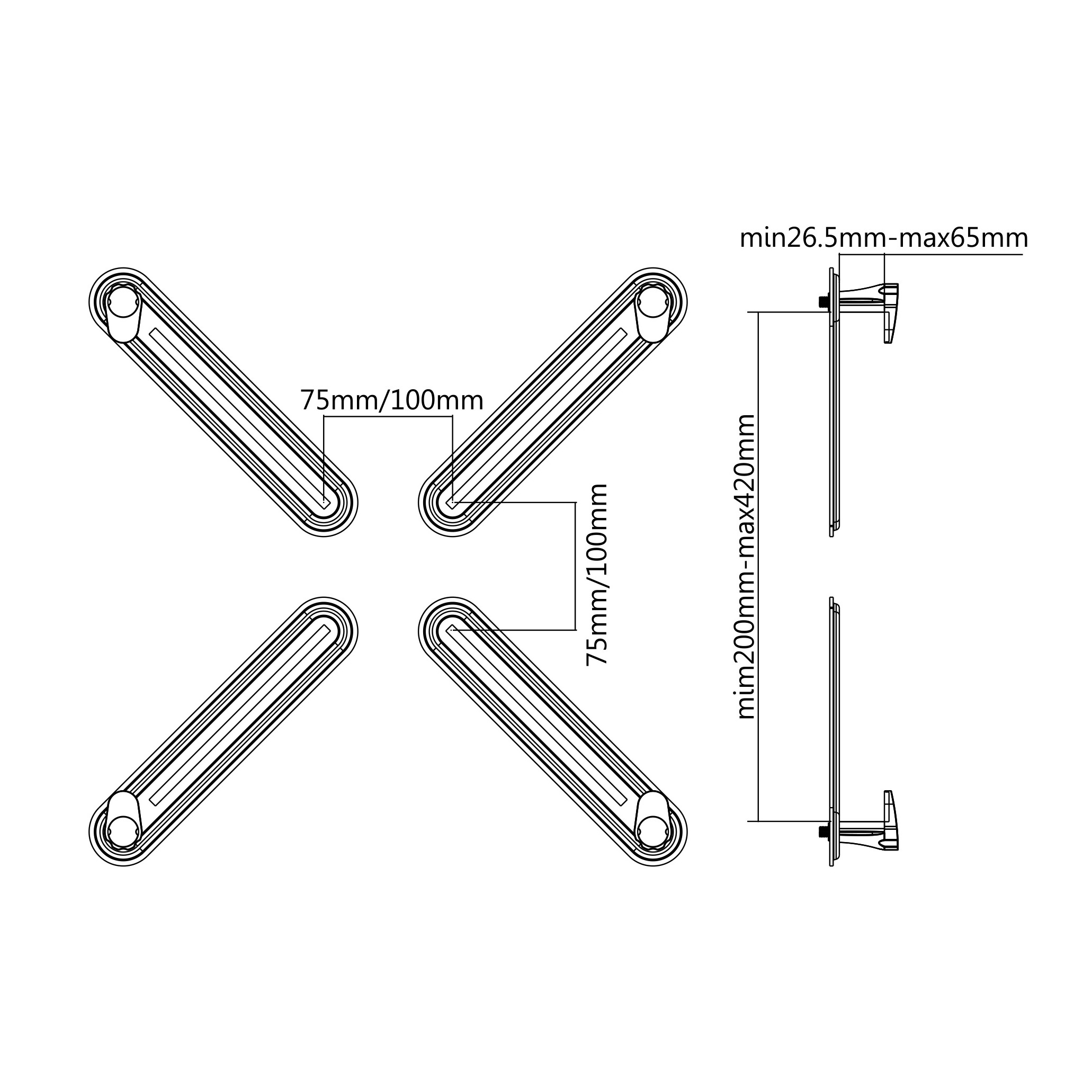 S BOX NON VESA Adapter