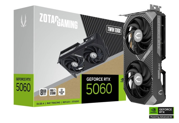 SVGA Zotac RTX 5060 Twin Edge 8GB GDDR7, ZT-B50600E-10M