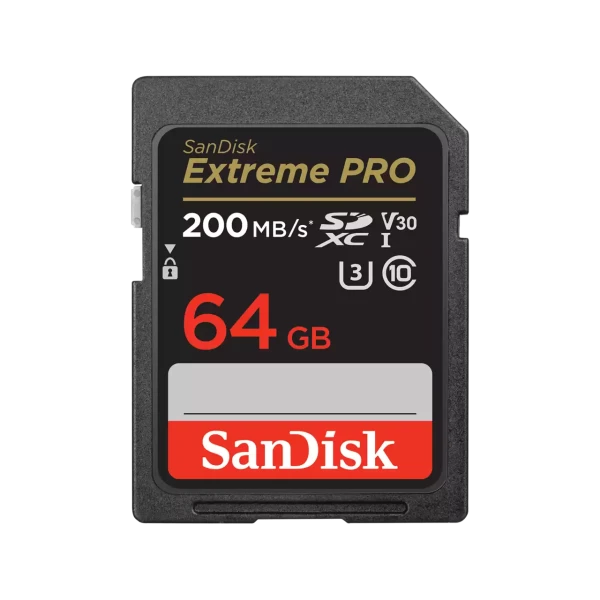 SanDisk SDHC 64GB Extreme Pro 200MB/s UHS-I Cass10 U3 V30