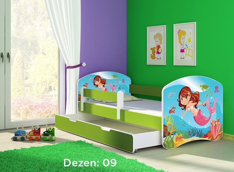 Krevet za decu Green sa fiokom 160x80 acma 2 09