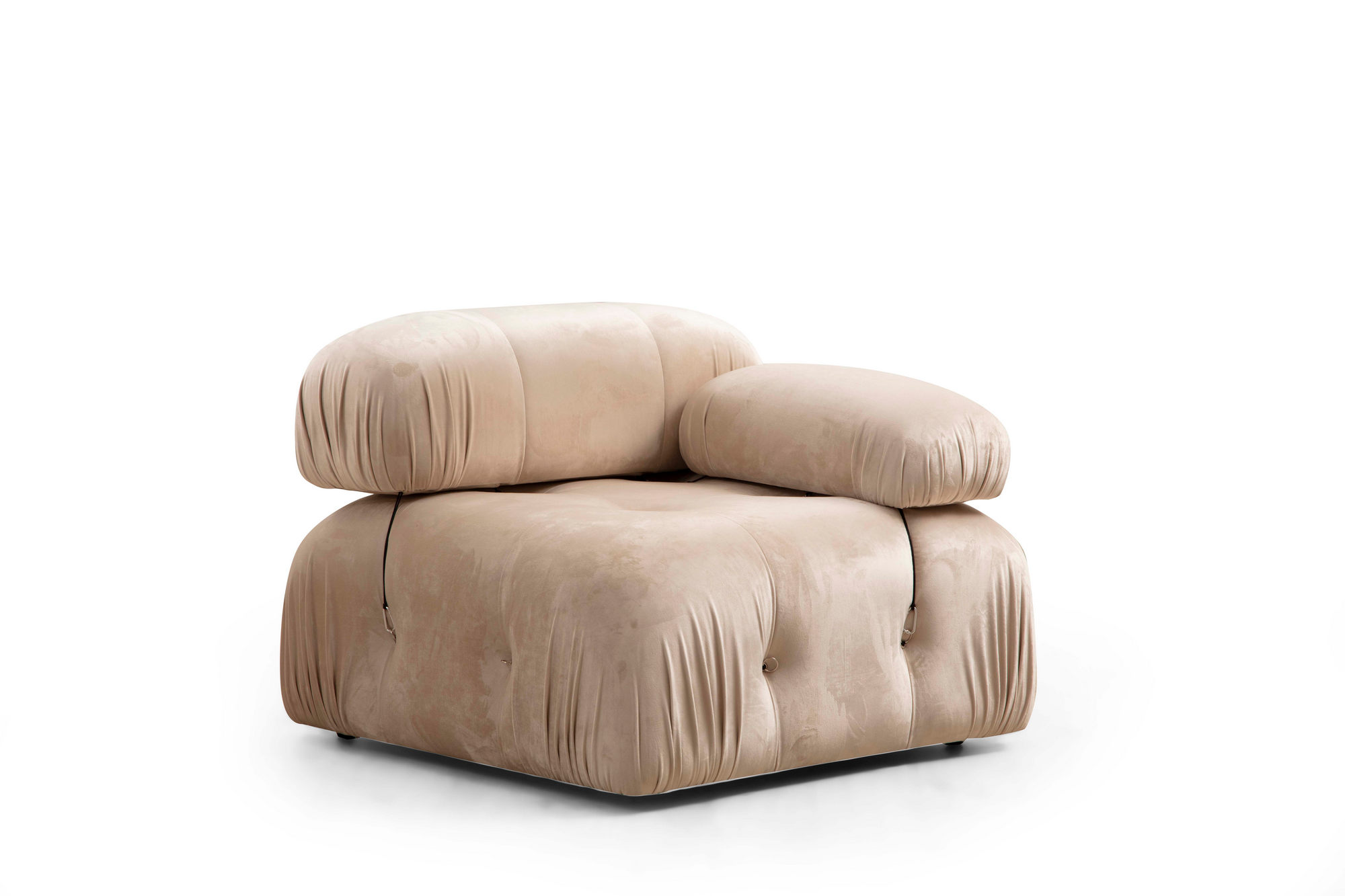 Bubble 3 Seater ( L1-O1-1R) - Velvet Cream