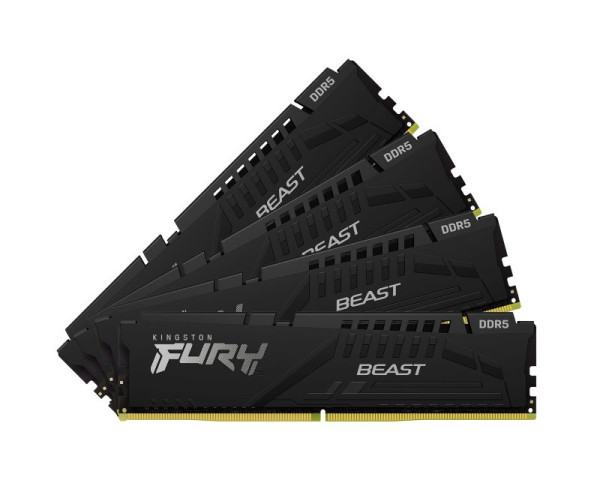 RAM DIMM DDR5 128GB (4x32GB) 5200MHz Kingston Fury Beast KF552C40BBK4-128