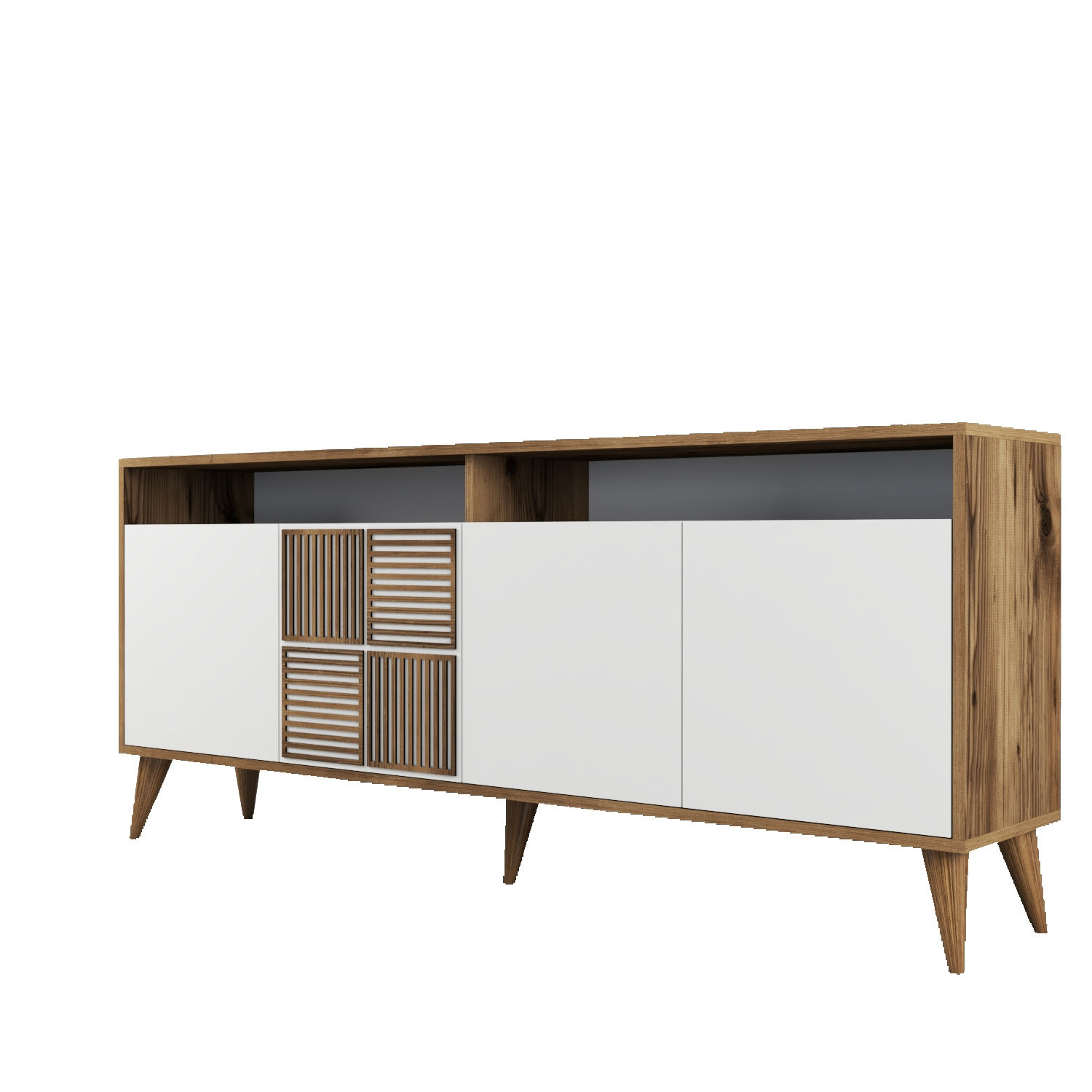 Milan - Walnut, White Walnut White