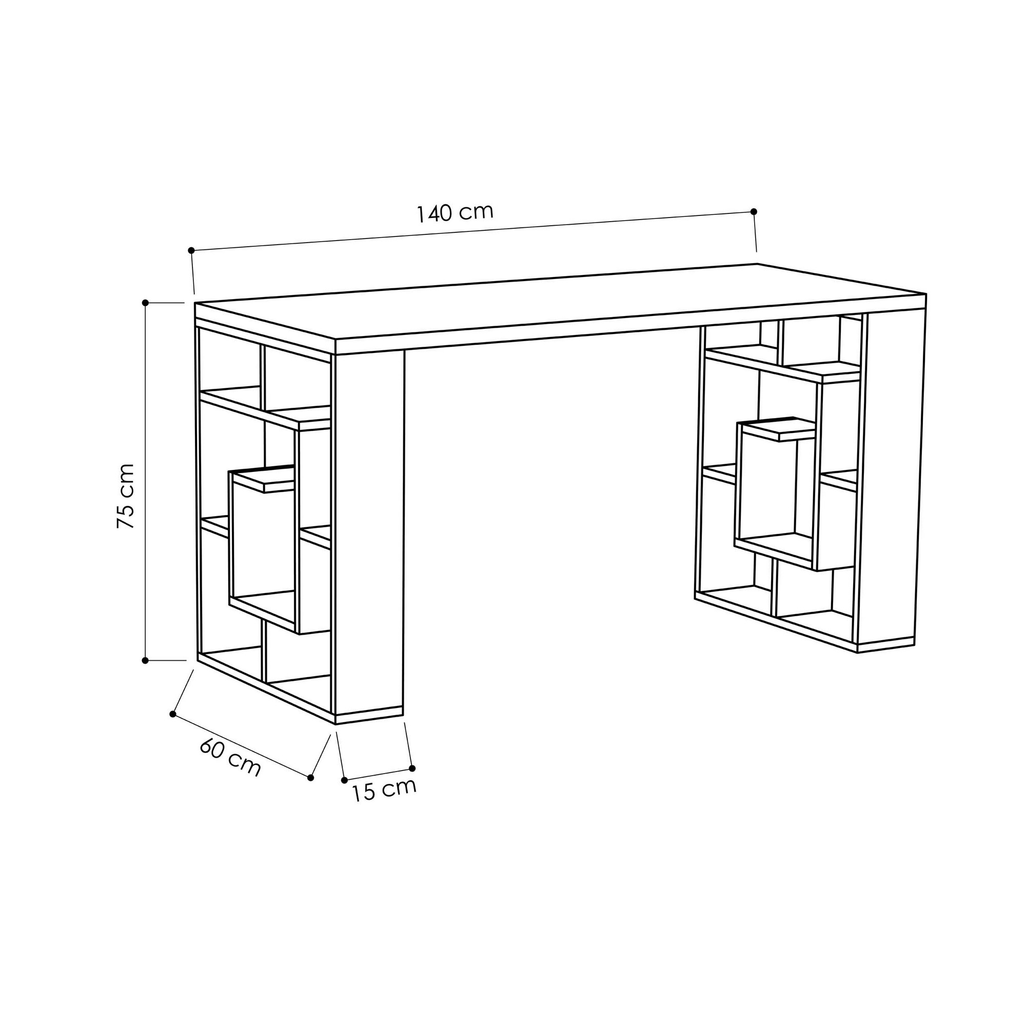 Maze - White, Oak White Oak