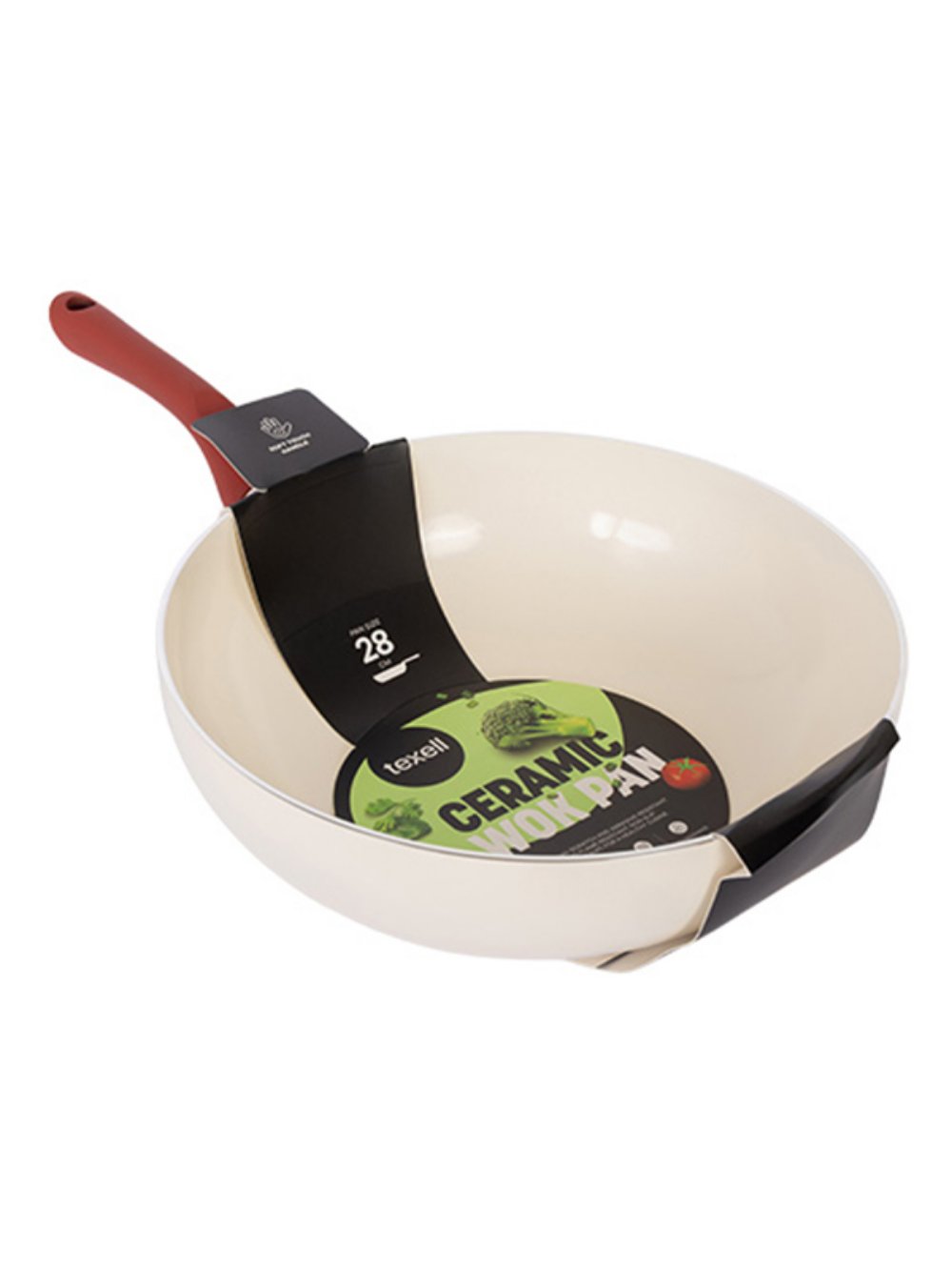 Tiganj Wok 28cm Ceramic Texell TPC-W28