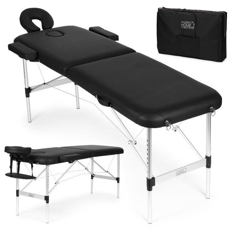 Aluminijumski masažni i rehabilitacioni sto, 2-sekcioni, sklopivi u kofer + torba - ModernHome