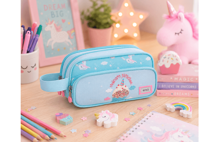 ENSO UNICORN PARADISE prazna pernica sa 3 pregrade