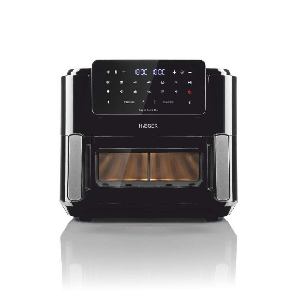 HAEGER AF-D10.010A FRITEZA NA TOPAO VAZDUH DIGITALNA 10L CRNA