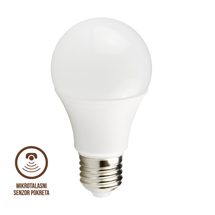 LED sijalica sa mikrotalasnim senzorom pokreta 8W