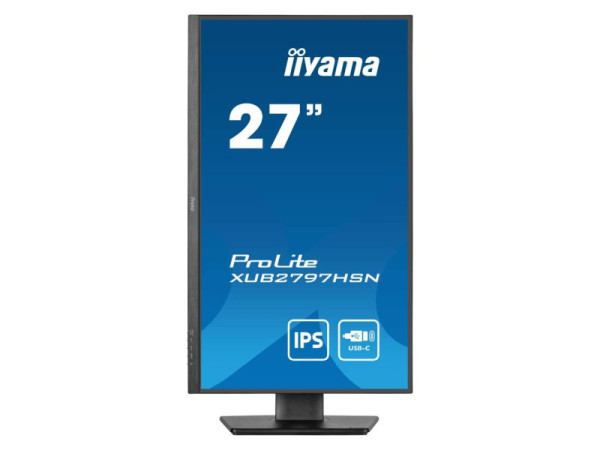 Monitor 27" Iiyama XUB2797HSN-B1 IPS 1920x1080/100Hz/1ms/HDMI/DP/USB/RJ45