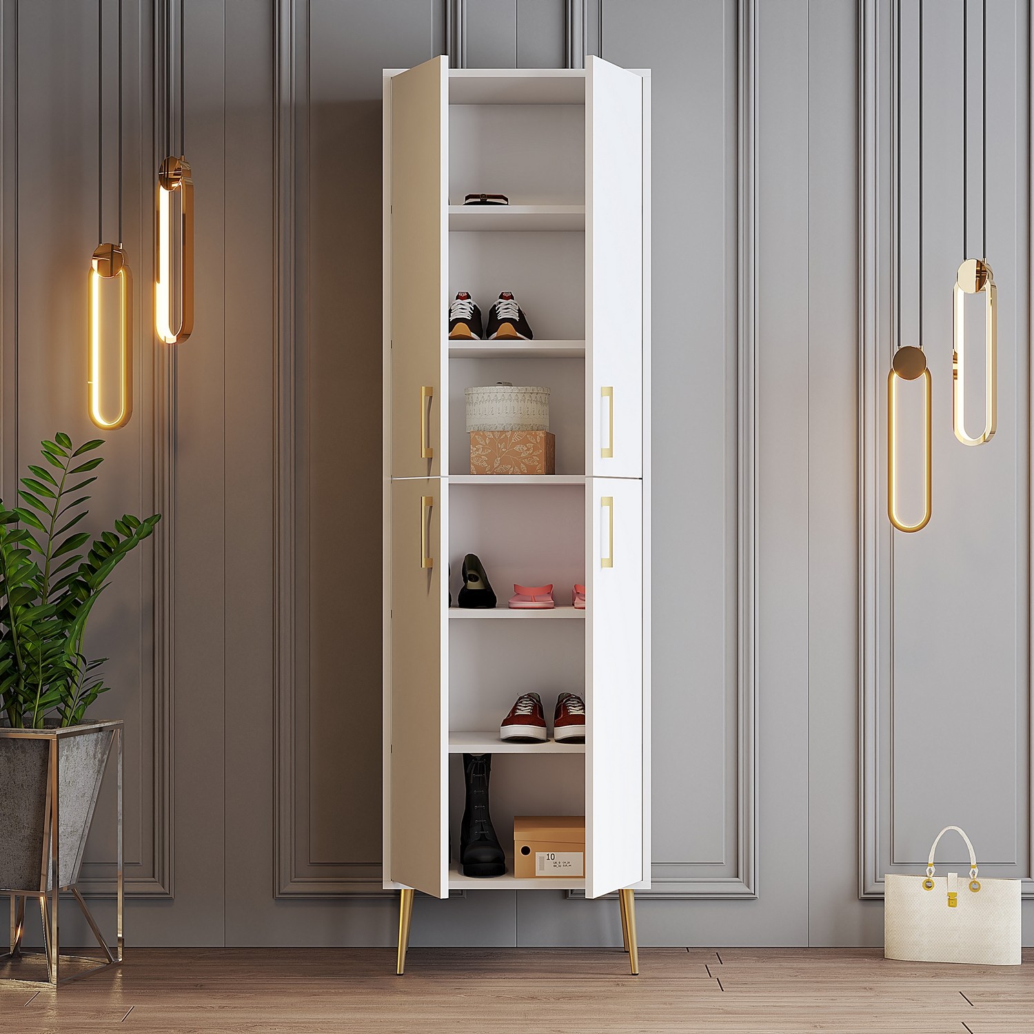 Berlin A - White, Gold White Gold