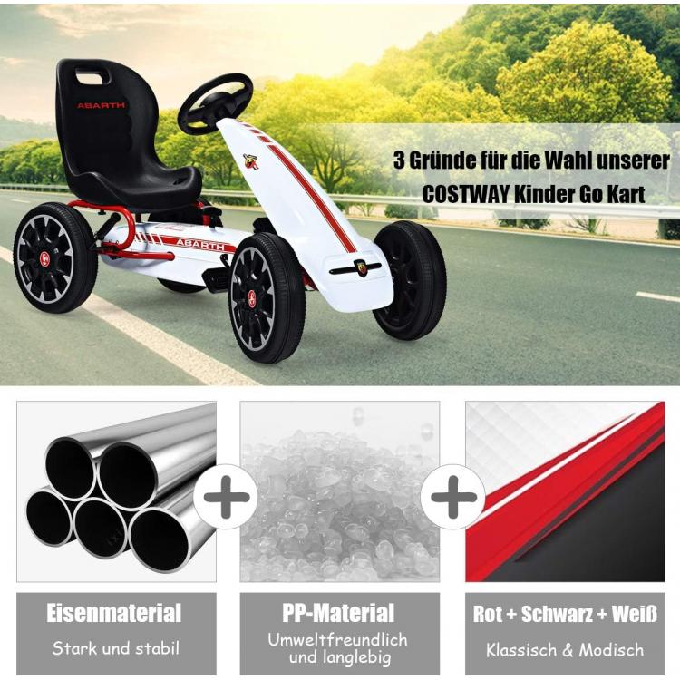 GO CART ABARTH WB9388A WHITE