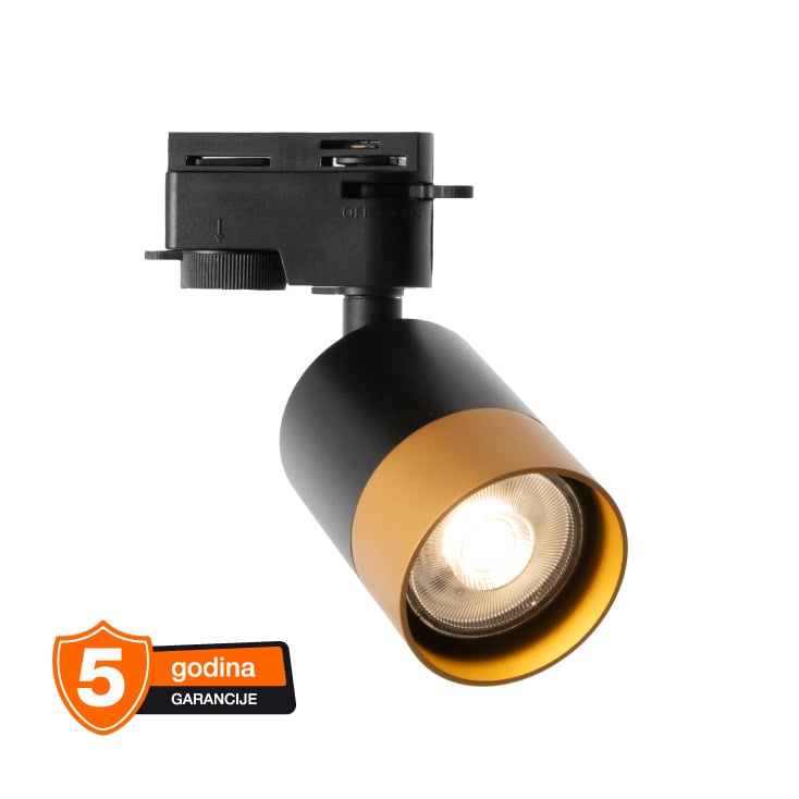 OSRAM LUXE crni monofazni šinski reflektor 6W