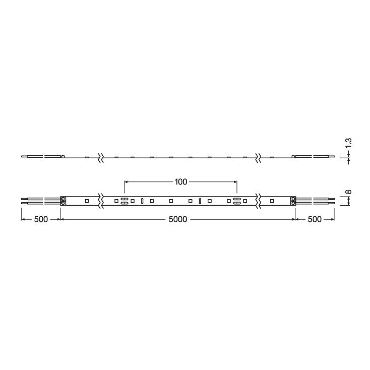 LEDVANCE LED traka dnevno svetlo 70 LED / 1 m