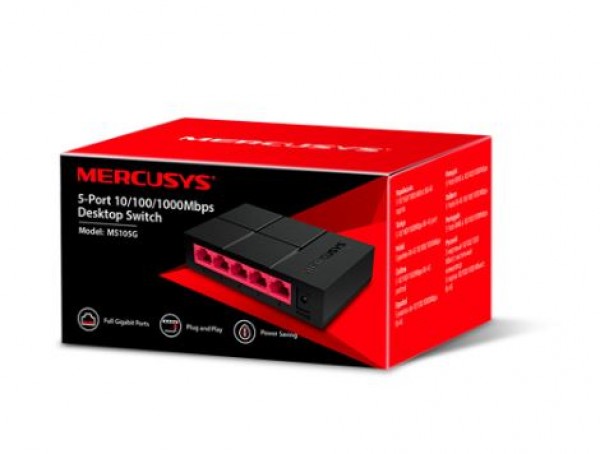 LAN Switch Mercusys MS105G 5-port 10/100/1000Mbps