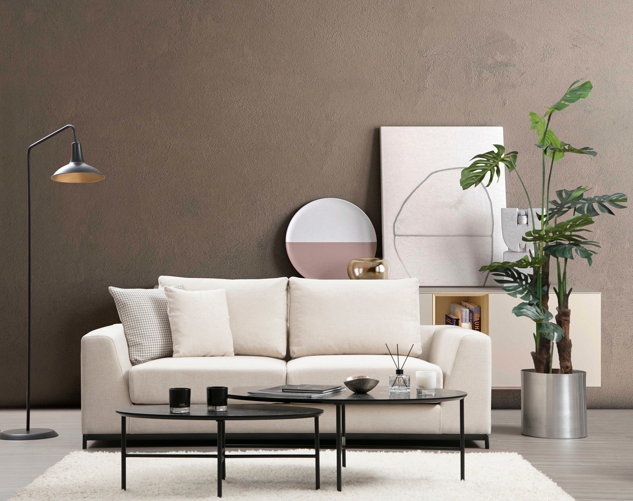 Line 2 Seater Beige