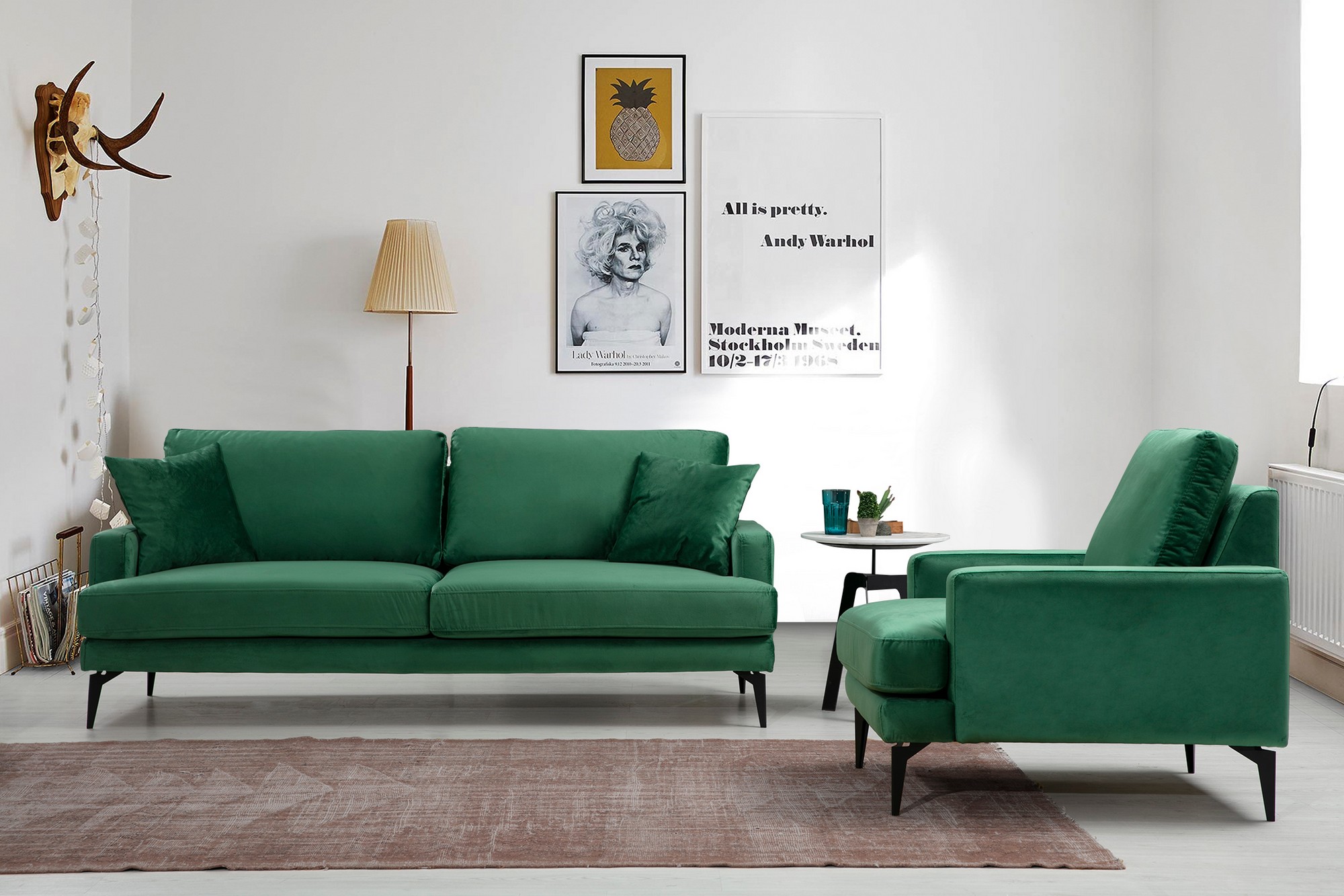 Papira Armchair Green