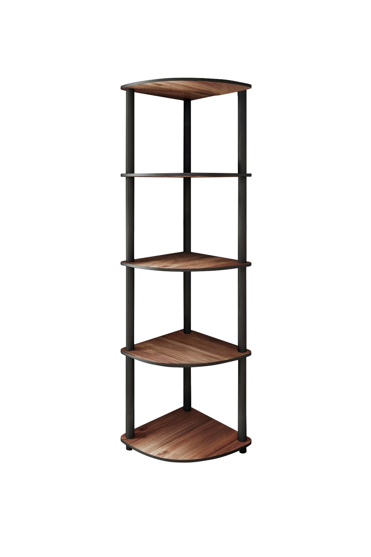 Bookcase 5 Corner - Walnut