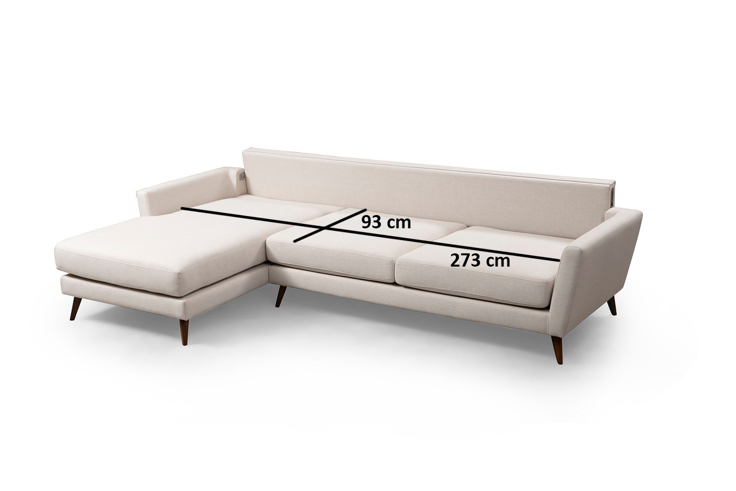 Mayorka Corner Large Left (Chl - 3R ) - Beige