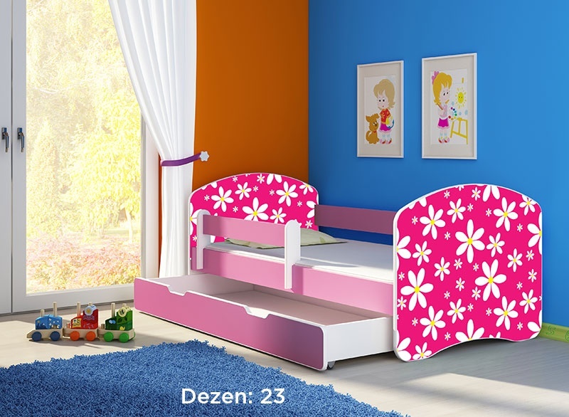Krevet za decu Pink sa fiokom 140x70 acma 2 23