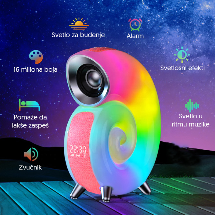 Bluetooth RGB zvučnik crveni