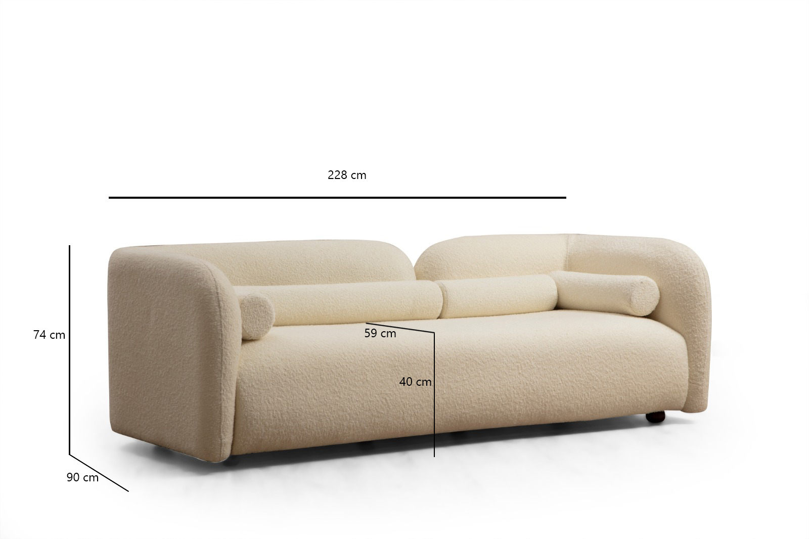 Victoria Cream Bouclette