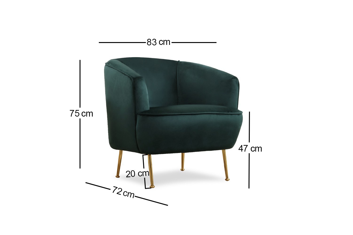 Piccoli Armchair Green