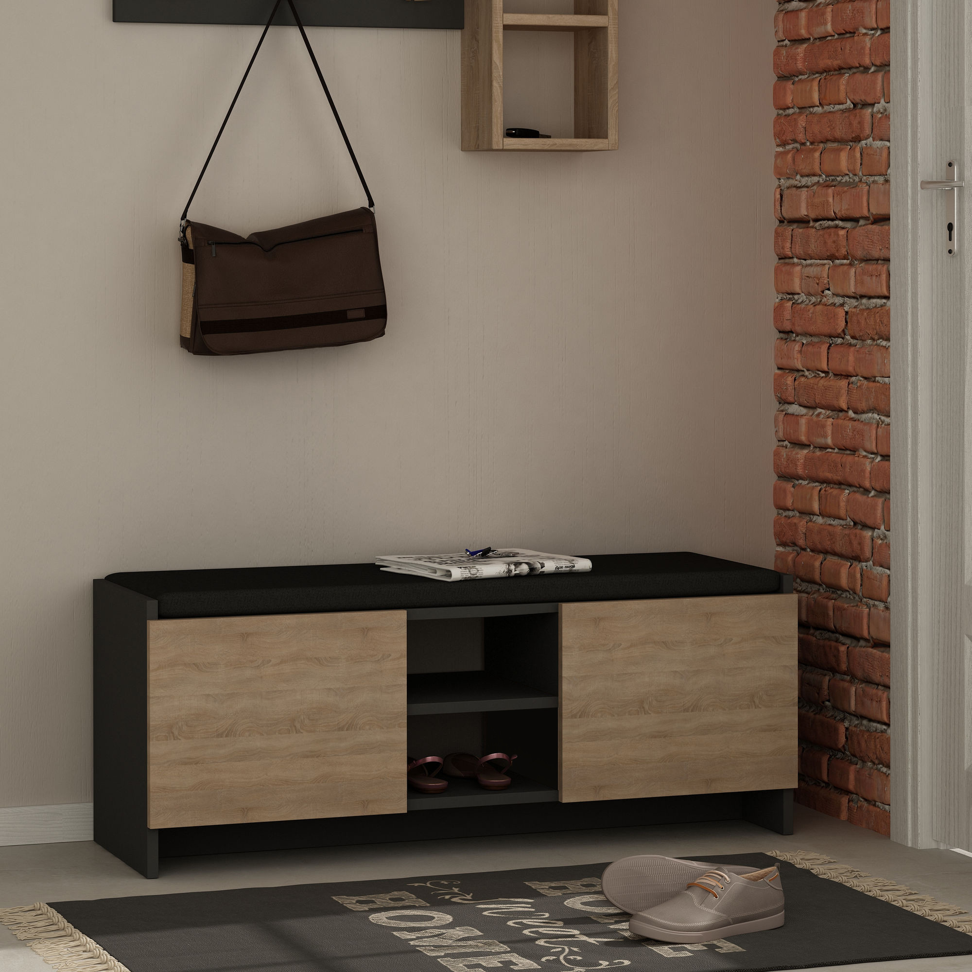 Zulla - Anthracite, Sonomo Anthracite Oak