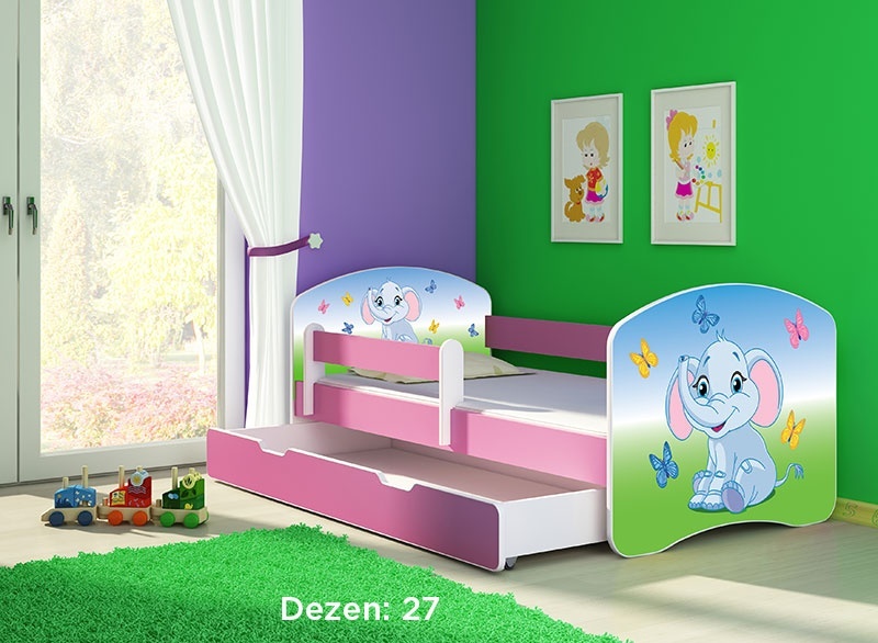 Krevet za decu Pink sa fiokom 160x80 acma 2 27