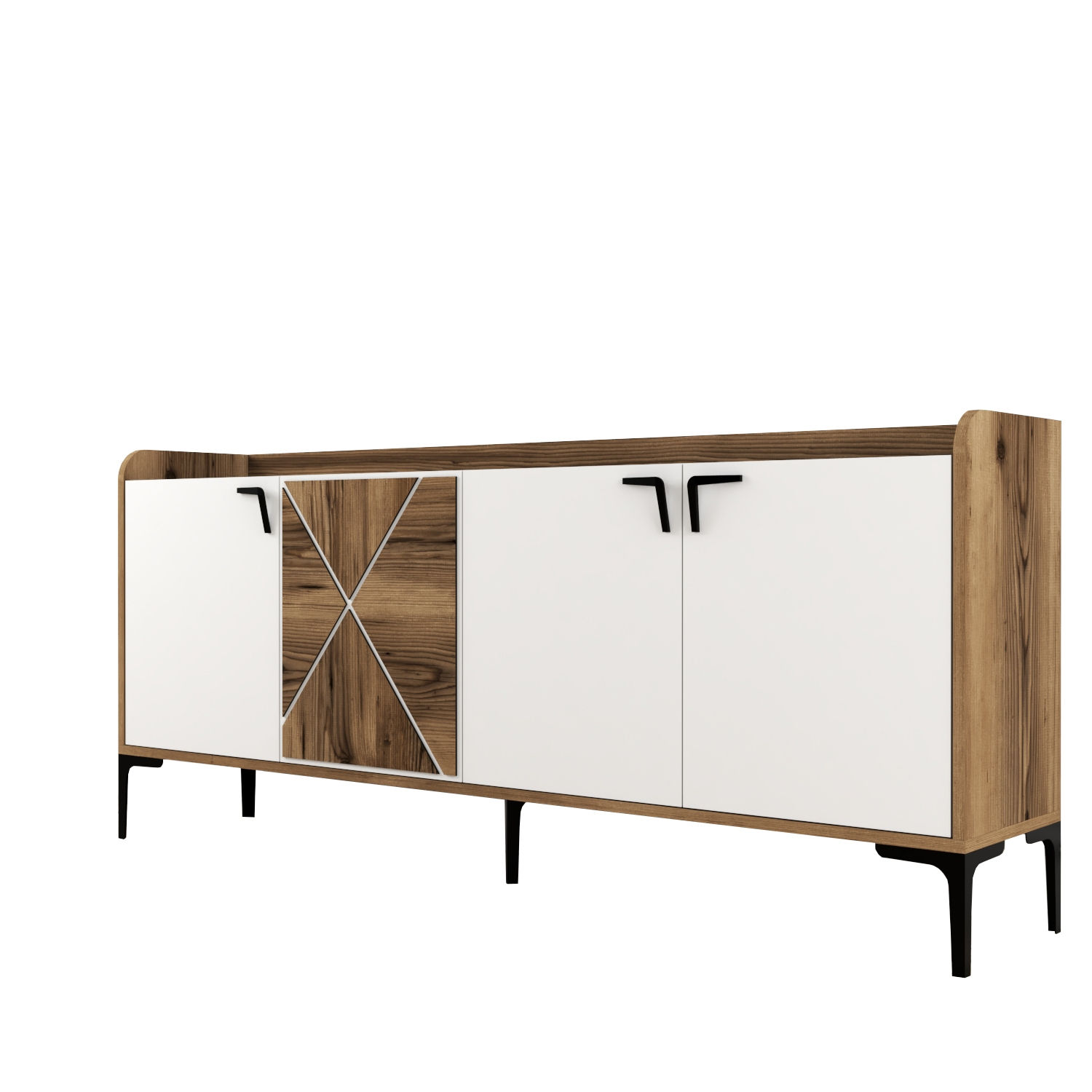 Venedik - Walnut, White Walnut White
