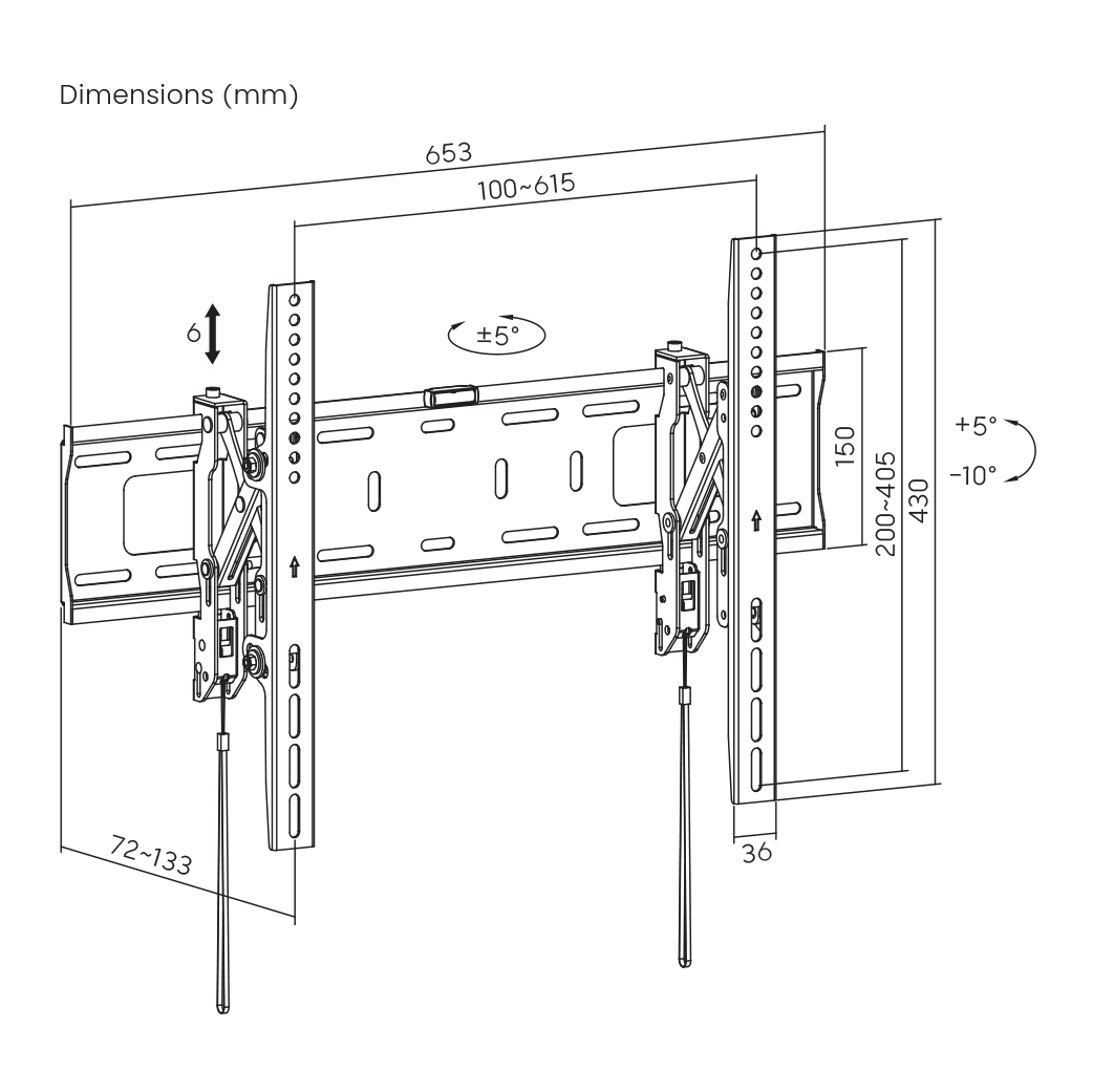 S BOX PLB 6546 T - 2, Nosac za zakrivljene ekrane