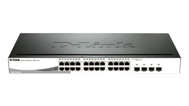D-Link DGS-1210-24P 24Gb + 4SFP/Combo Smart mng PoE 193W