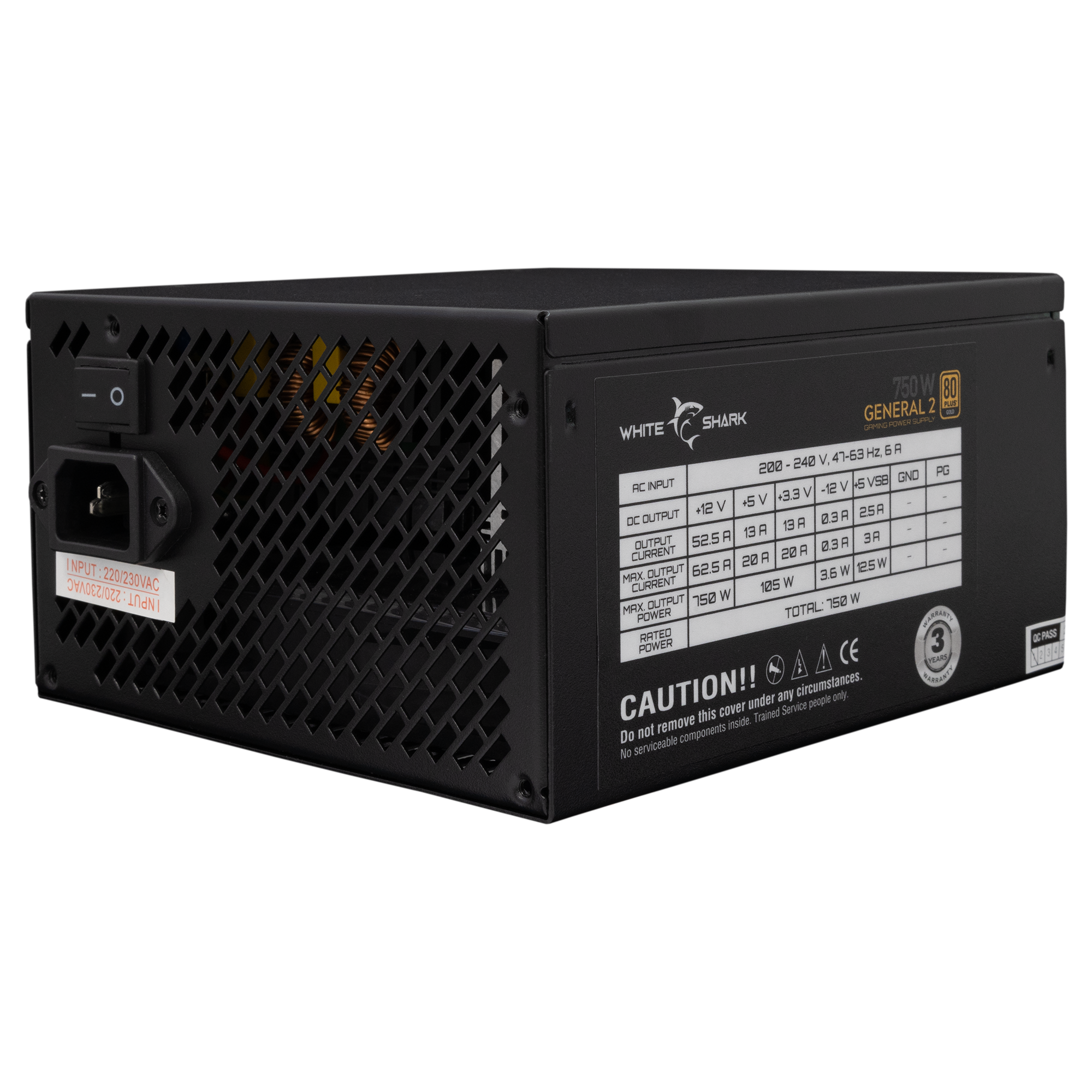 WS GPSU 750W GENERAL -2 750W 80+ GOLD Full Modular