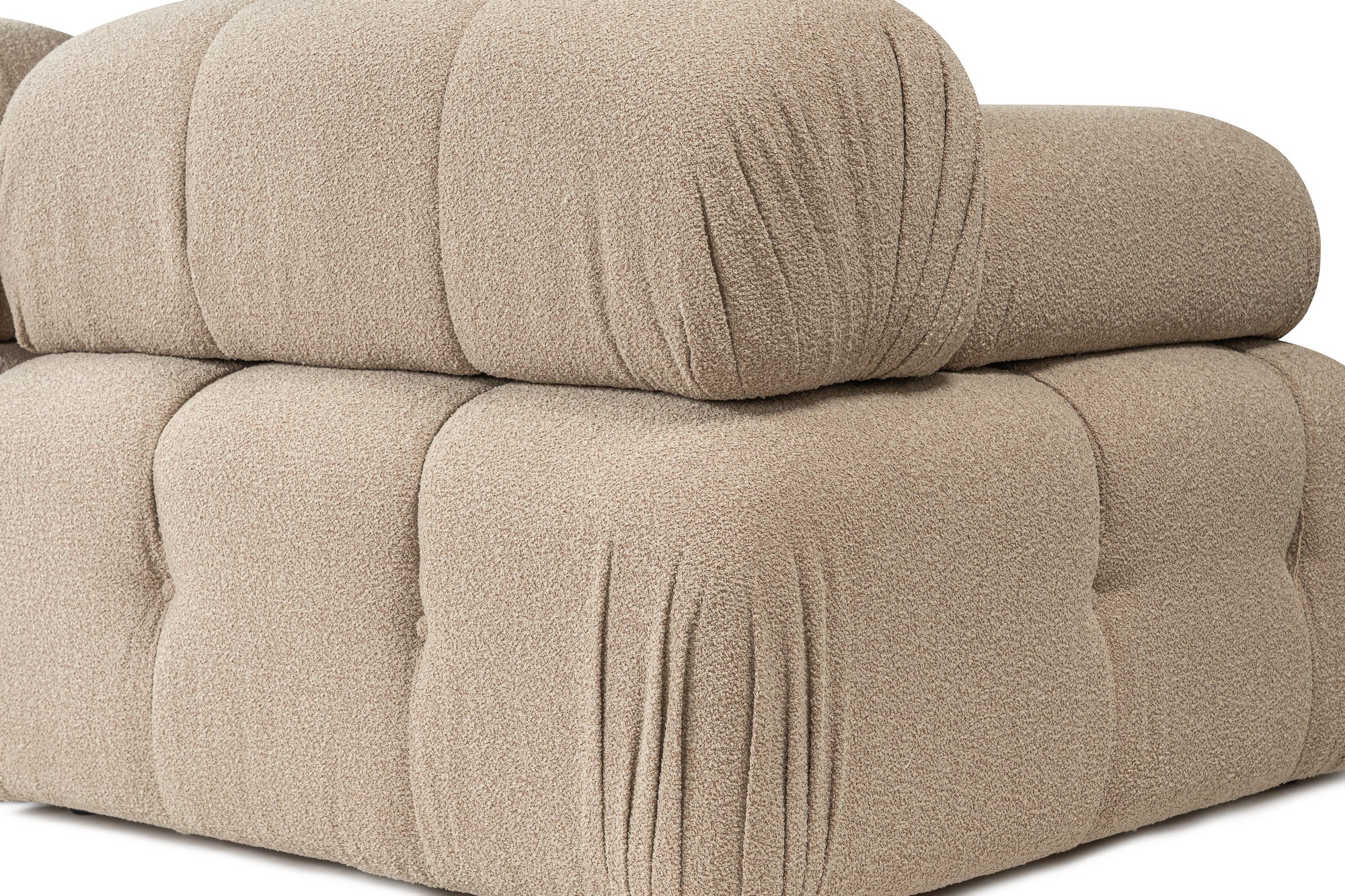 Doblo 3 Seater with Pouffe ( L1-O1-1R-Pouffe) - Peach
