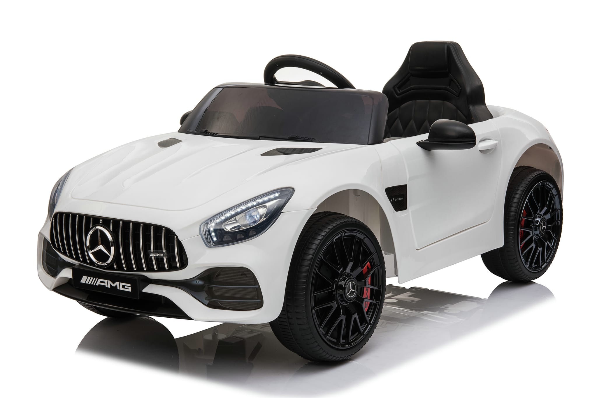 Mercedes AMG GT beli - Dečiji automobil na akumulator
