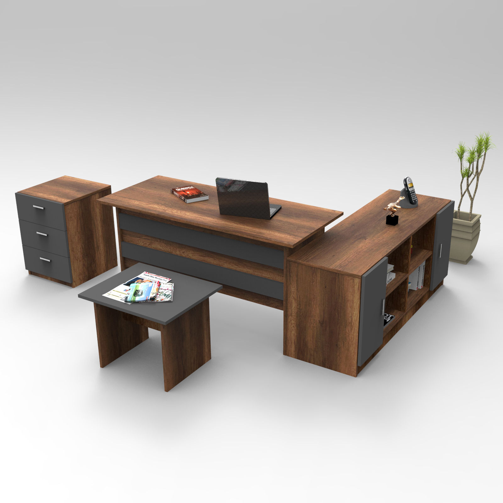 Vo13-Ba Walnut Anthracite