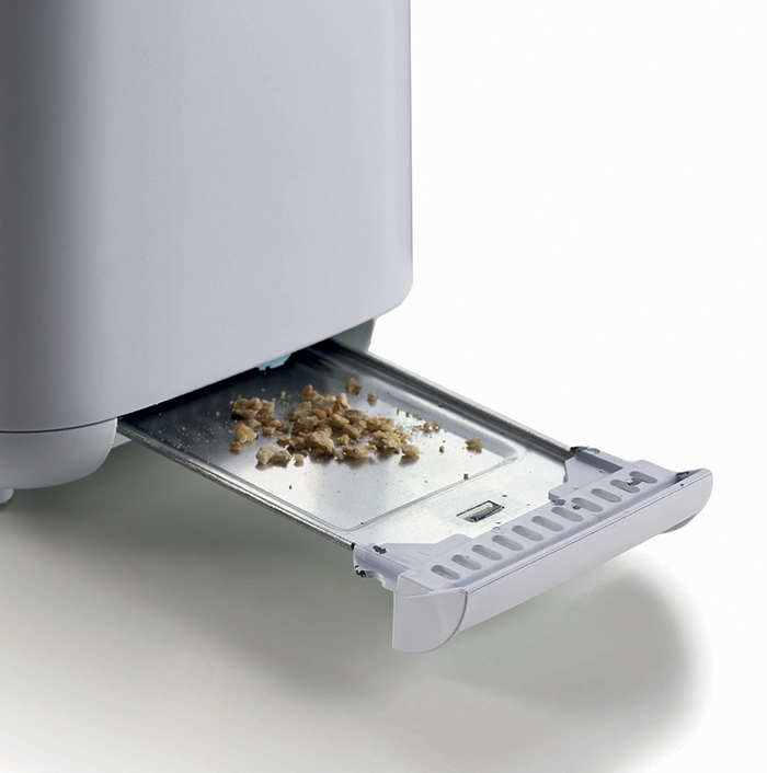 Ariete QUBI, Toster, belo/plavi (157), za 2 parceta, 640-760W