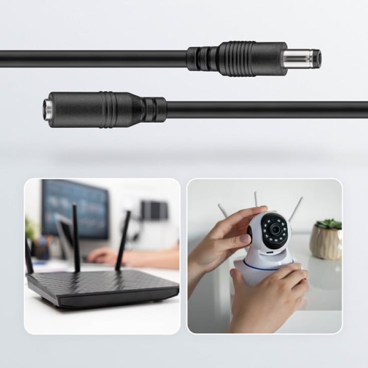 Kabel produžni DC-DC 5.5x2.1mm 1.5m